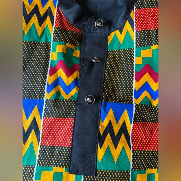 Black/Multicolor Men's Jacket - Picture 4 of 6